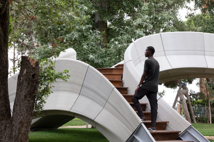 Zaha Hadid Architects Design a 3D-Printed Bridge Made of Concrete Blocks