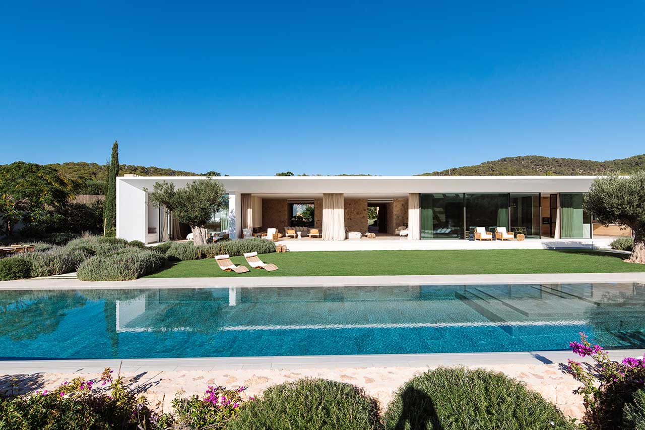 Modernist Ibizan Villa Built Within Ibiza’s 1st Ecologically Inspired Communities