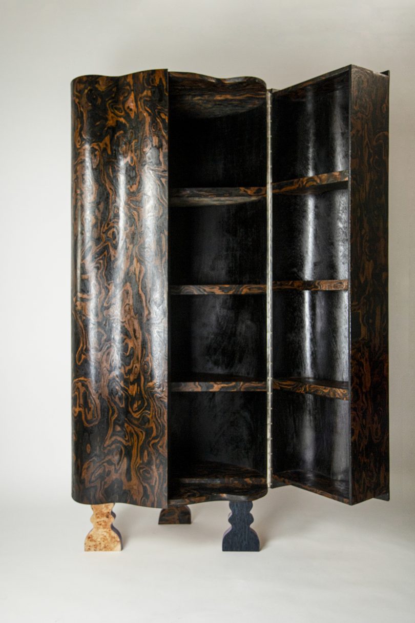 dark wood bar cabinet