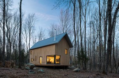 A Modern Cabin in the Woods With a Compact Footprint