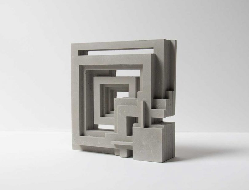 Concrete Ennis Tile Bookend by BRCJ Designs