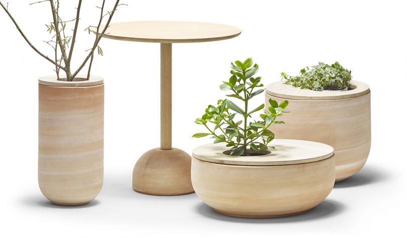 table and planters