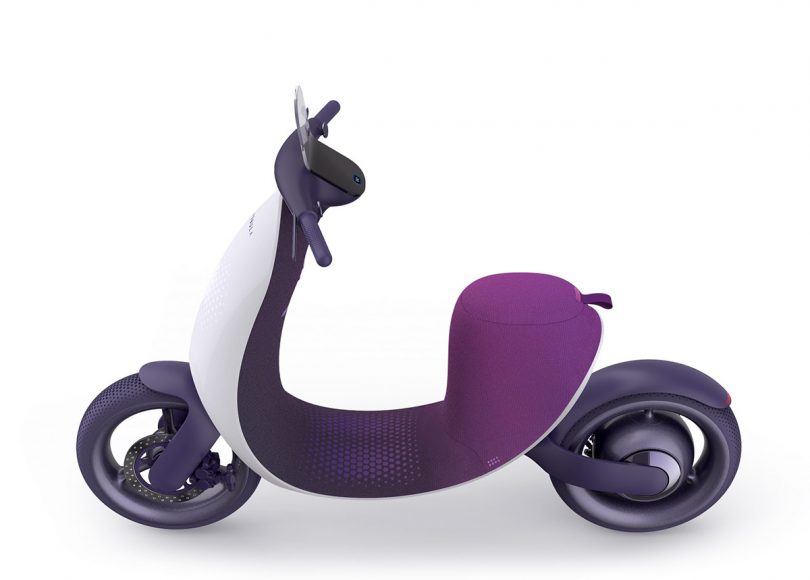 The Nebula Alpha’s 3D-Knitted Seating Softens a Futuristic Ride