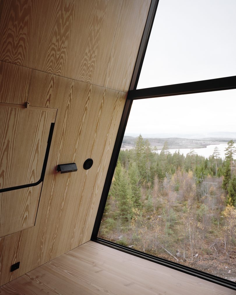 modern a-frame cabin interiors