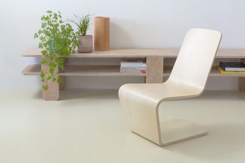 cantilevered lounge chair