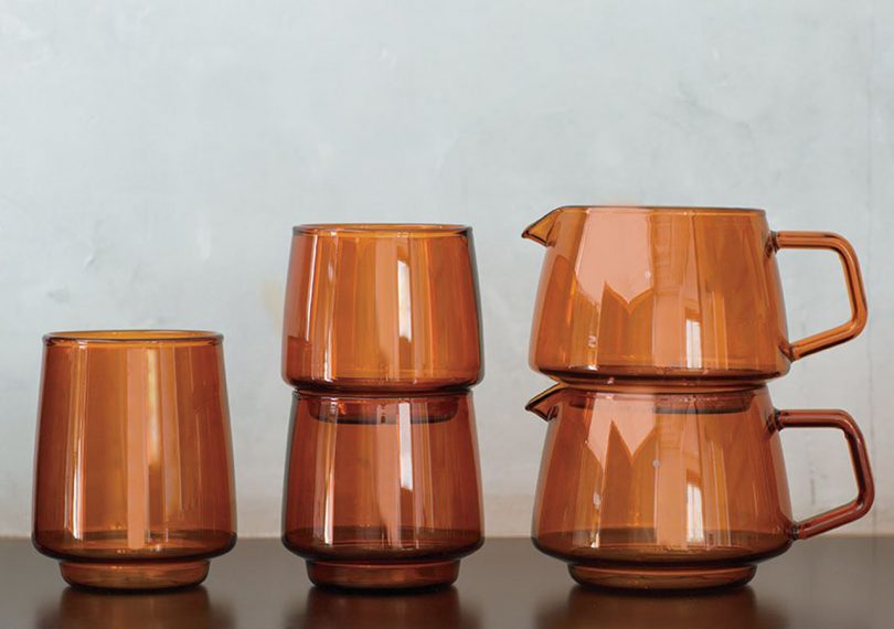 Sepia Glassware by KINTO