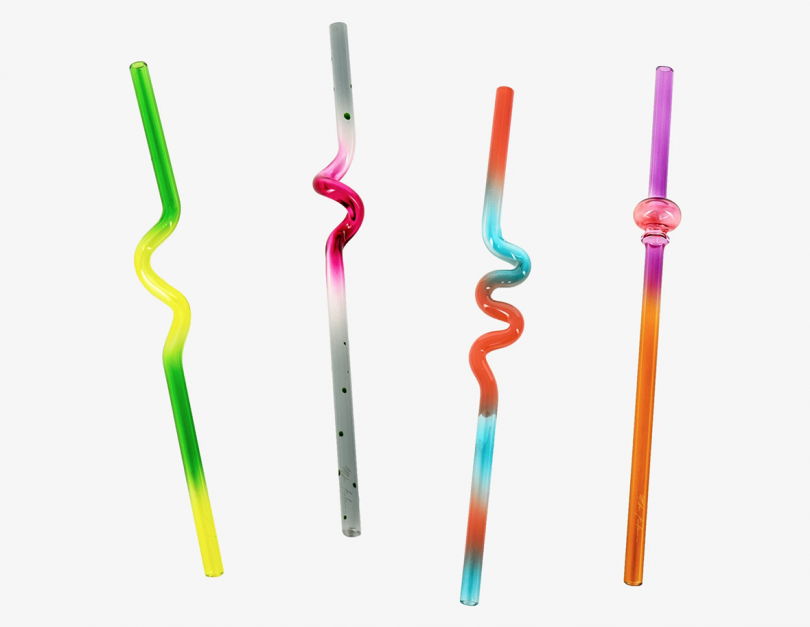 Suck It Up Straws and Case (Set of 4) by Misha Kahn