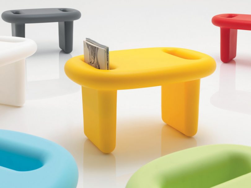 colorful lap tables with built-in pockets