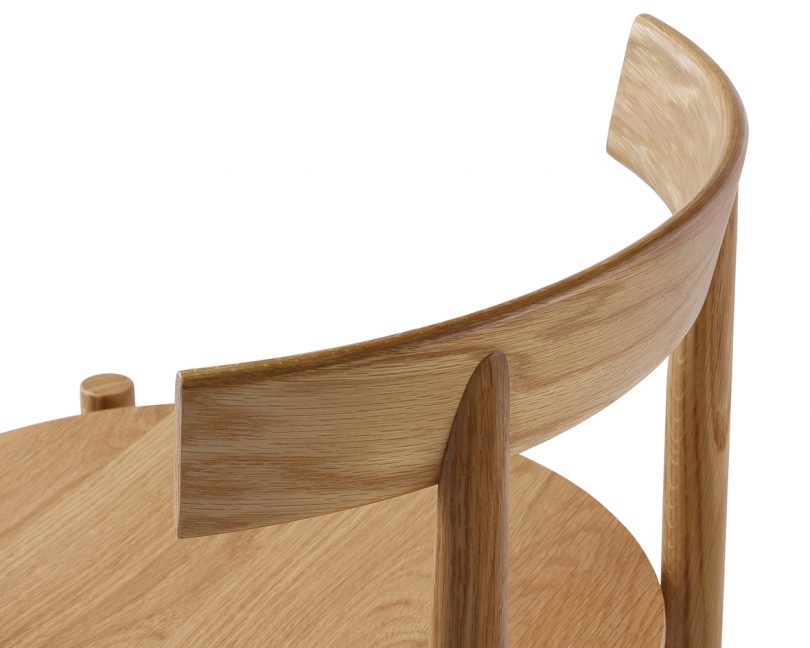 detail of wood chair