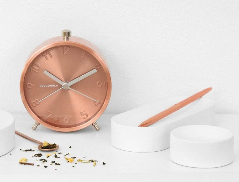 Glam Copper Alarm Clock by cloudnola