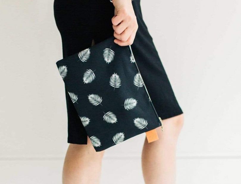Palms Canvas Pouch by Swell Made Co.