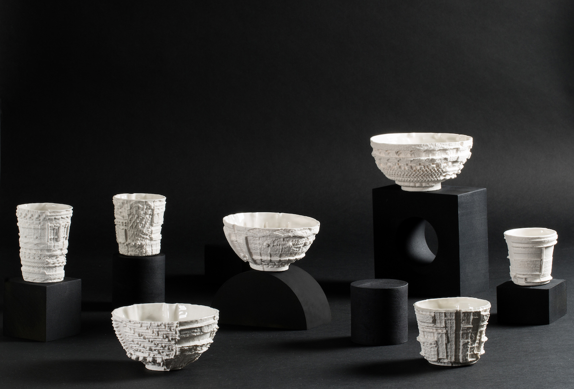 Tamara Efrat Uses 3D Printing To Turn Textiles Into Aged Ceramics