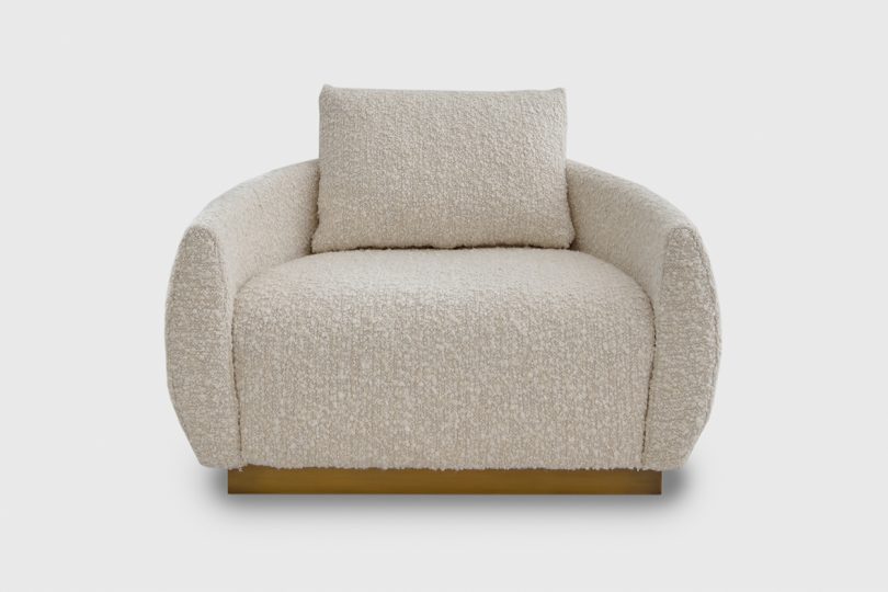 large stuffed armchair