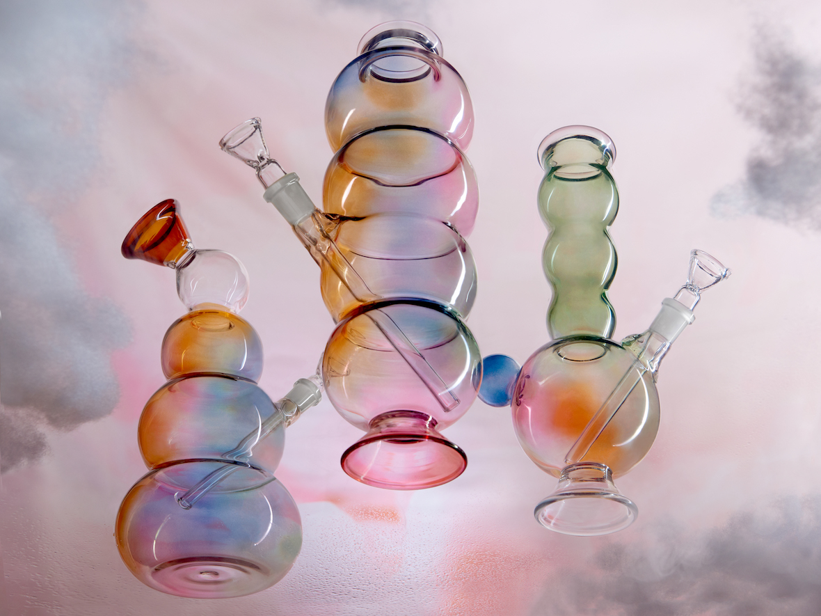 These Modern Bongs Take On Psychedelic Colors + Ethereal Shapes