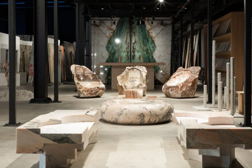 MASA + Arca Presented Substract Exhibition Showing Marble?s Possibilities