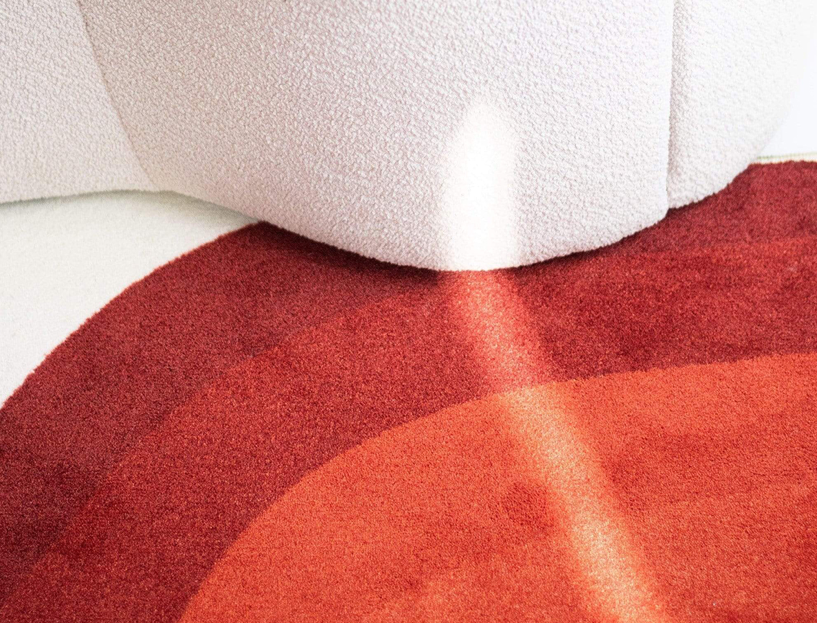 carret design blish rug close up