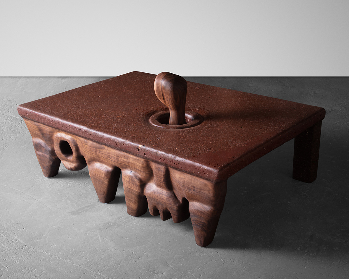 The Sawdust Low Table Uses a Creative New Carving Medium