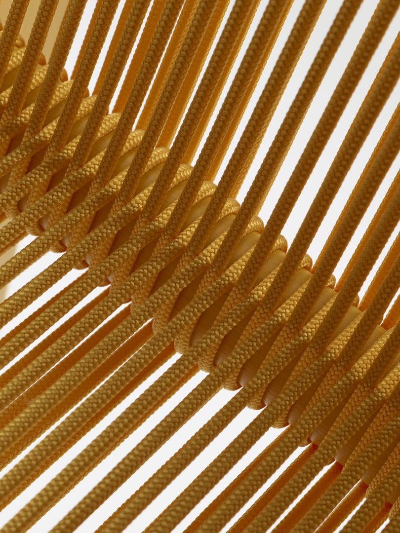 detail of yellow chair