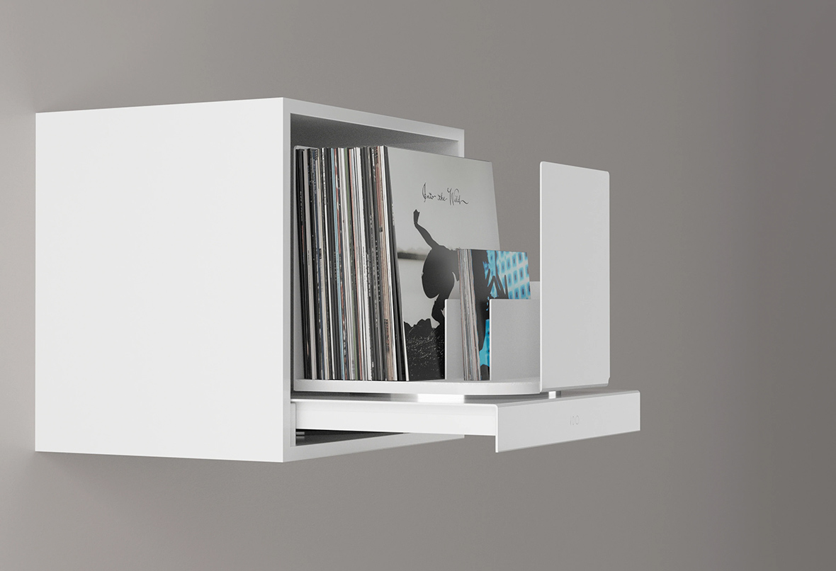 The DropSet Vinyl Record Storage