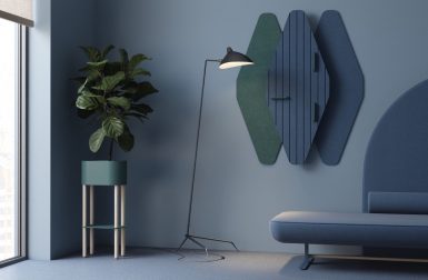 Geometric Shapes Configure Into Sound-Dampening Wall Art