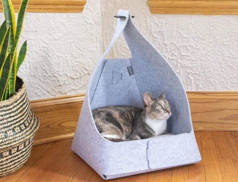 Our Pick: The Ray Felt Cat Bed 
