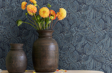 Malene Barnett Translates Her Ceramic Work Into Wallpaper