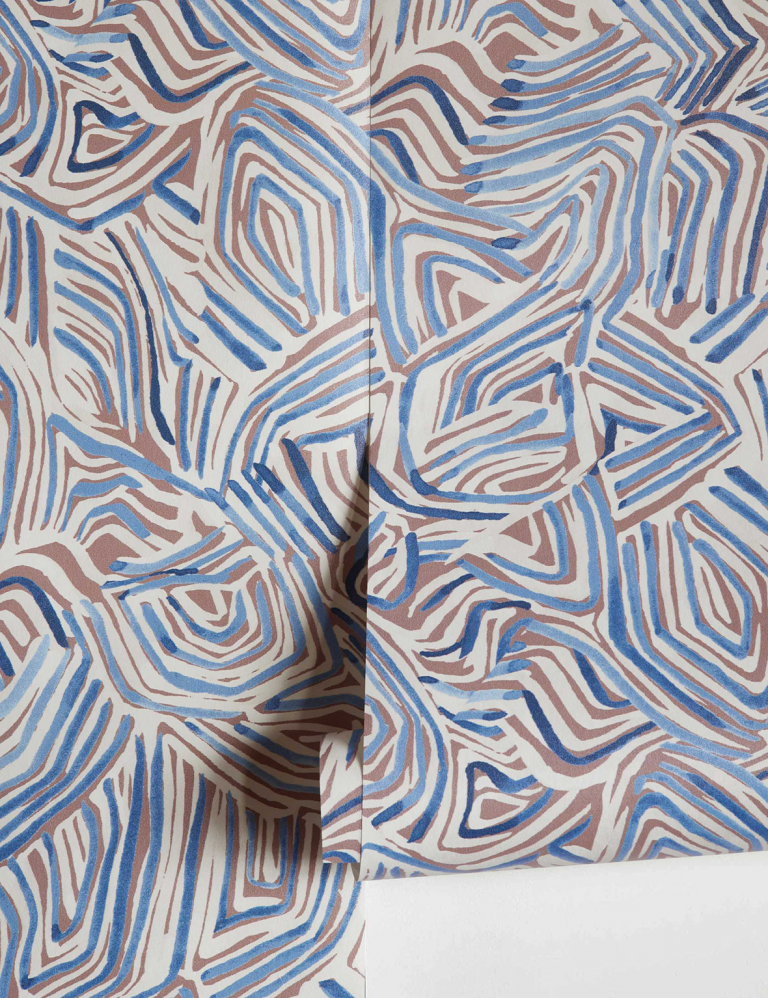 Malene Barnett Translates Her Ceramic Work Into Wallpaper