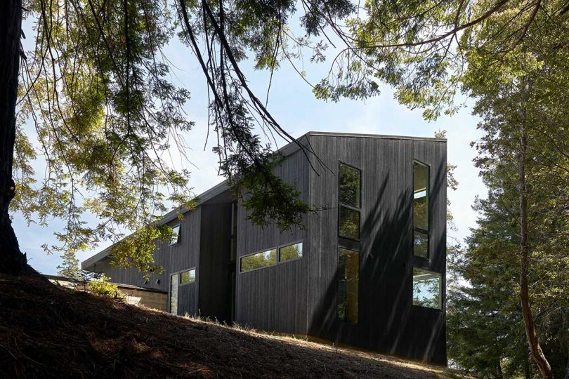 A Minimal, Modern Black Home for Two Artists in The Sea Ranch
