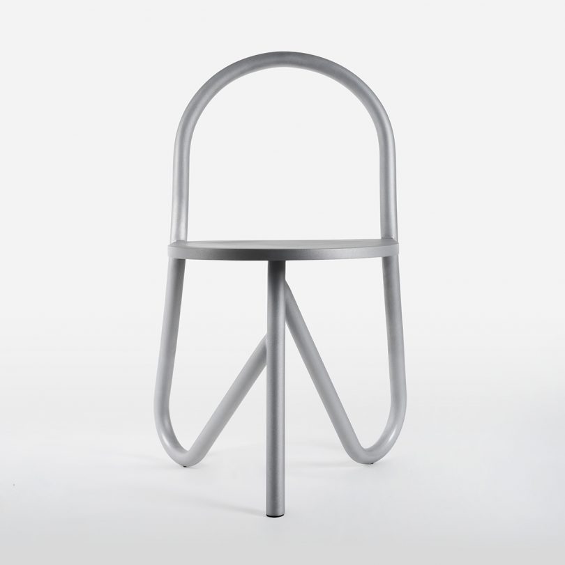 front of tubular chair
