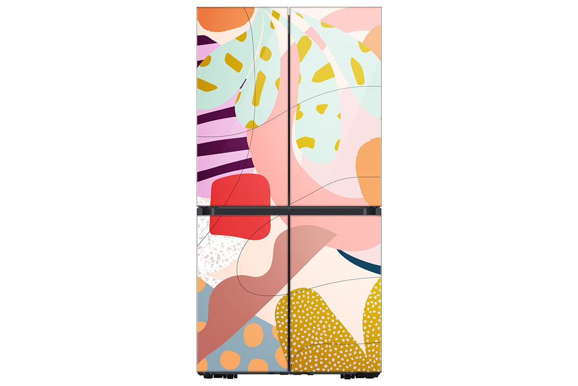 Alex Proba's Colorful Aesthetic Splashes Samsung's New Bespoke Fridge