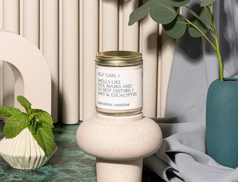 Self-Care Mint + Eucalyptus Candle by Anecdote Candles 