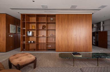 A Brazilian Apartment Goes Modern With Architectural Lighting + Wood Accents