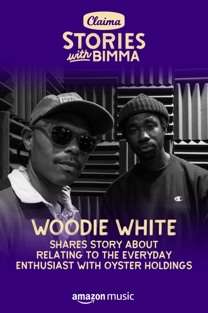 graphic teaser for Claima Stories with Bimma Williams featuring Woodie White