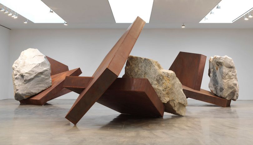 Michael Heizer Installation View at Gagosian Gallery2