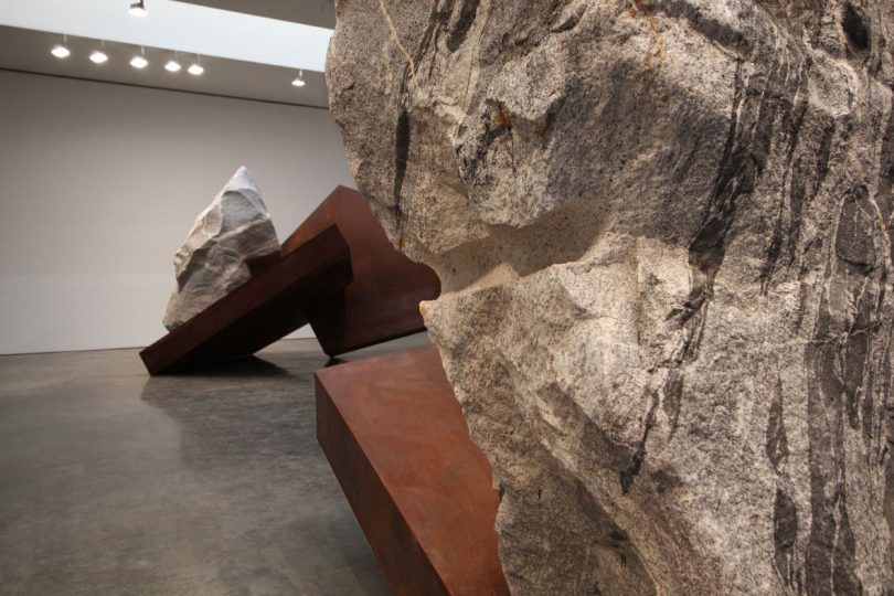 Detail image Michael Heizer Installation View at Gagosian Gallery 2