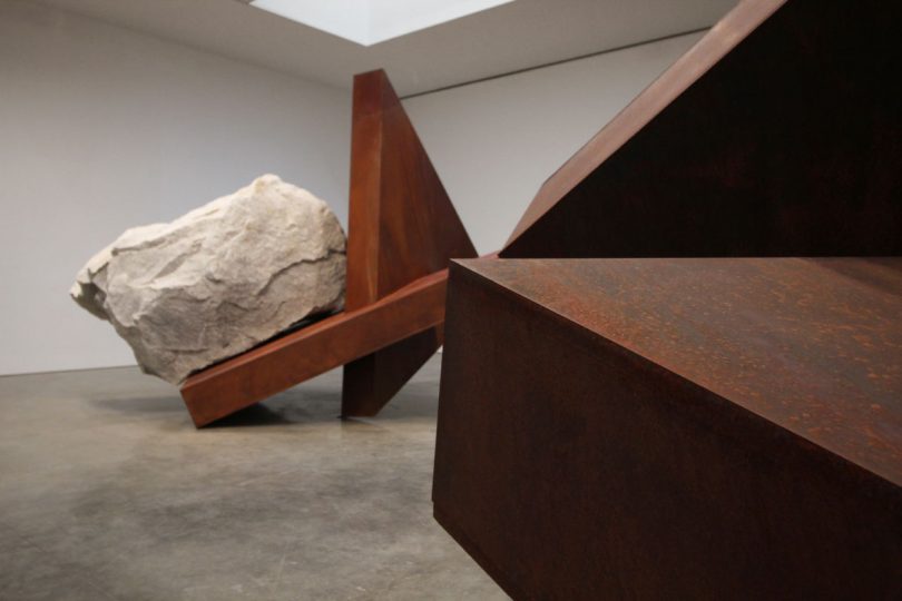 Detail image Michael Heizer Installation View at Gagosian Gallery 3