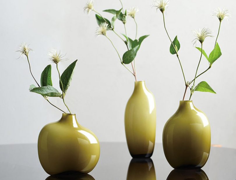 green sacco vase