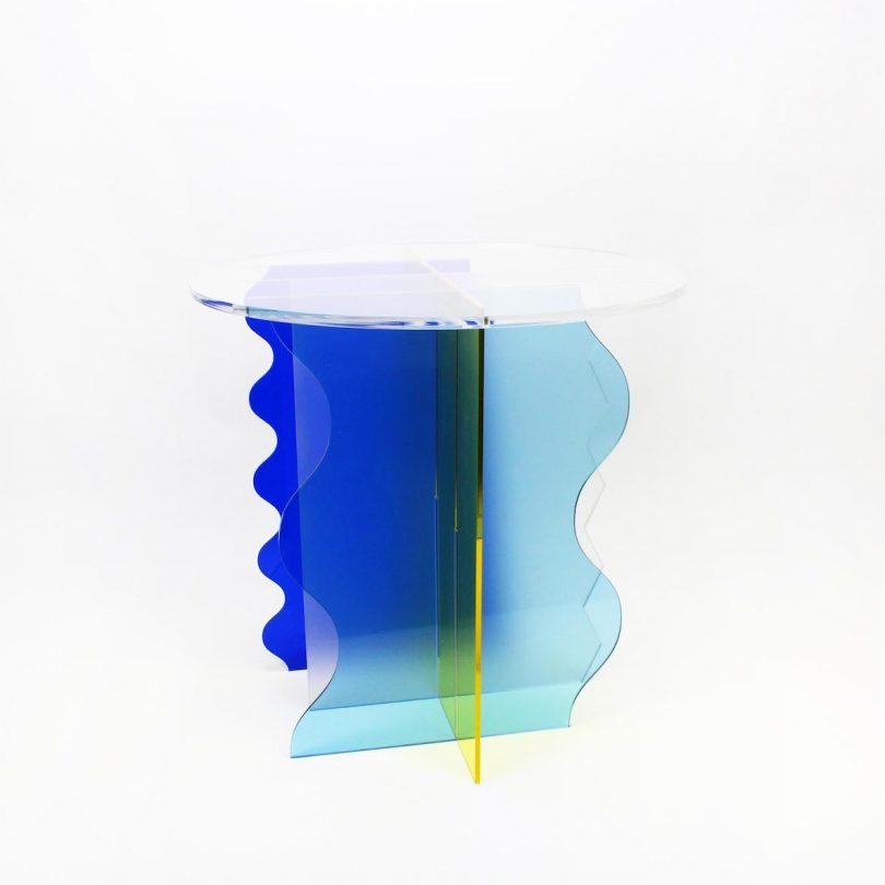 acrylic side table