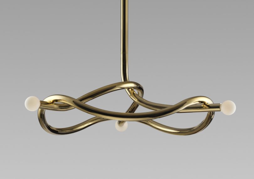 modern metal chandelier
