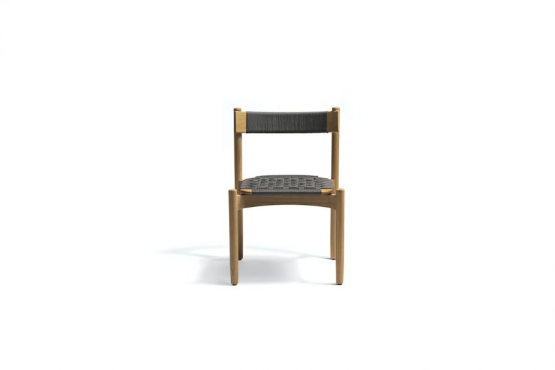 Koster Dining Chair - constructed of teak and acrylic rope