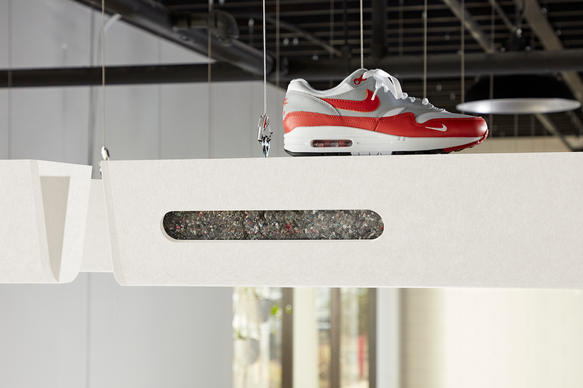 It’s A Grind: Nike Shoes Get Upcycled Into Noise-Dampening Baffles