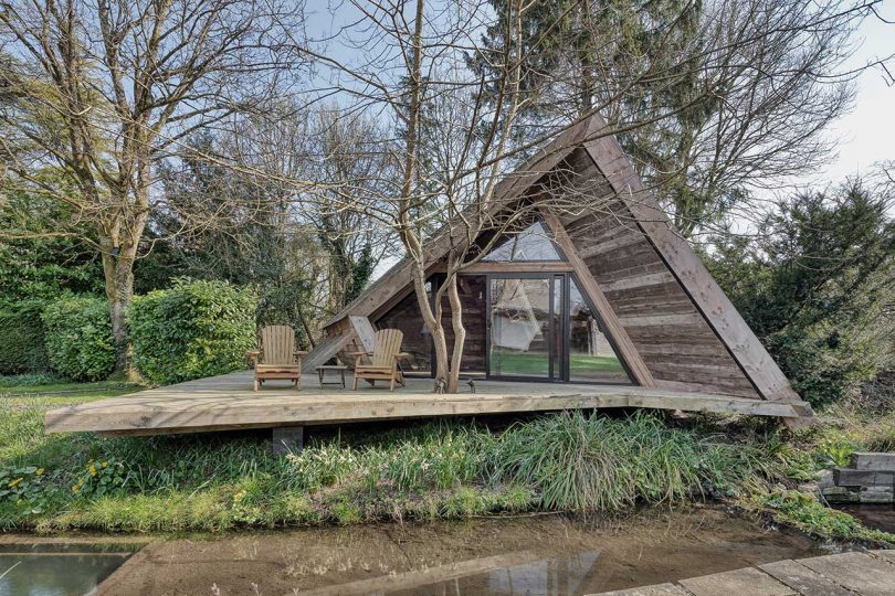 A Tiny A-Frame Cabin in England That?s Self Built With Sustainable Materials