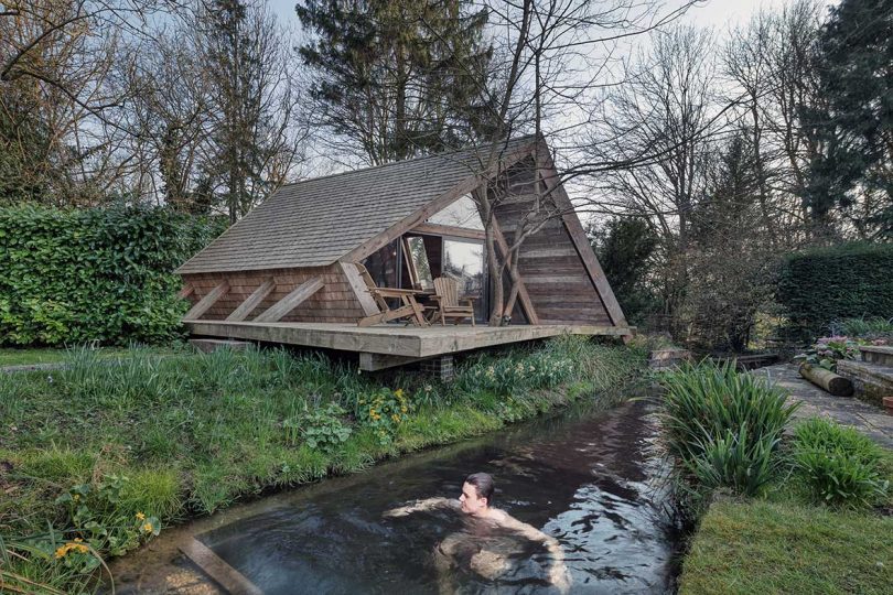 A Tiny A-Frame Cabin in England That’s Self Built With Sustainable Materials