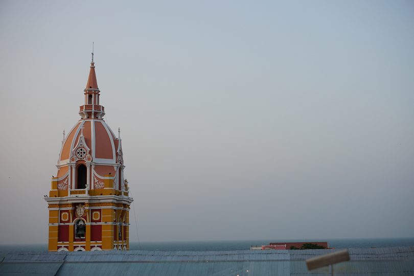 top of domed building on the skyline