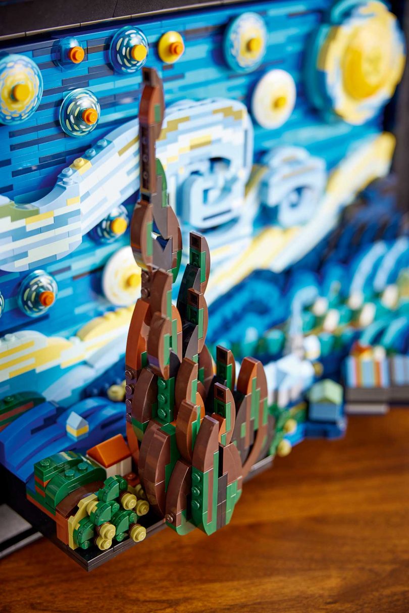 LEGO Gives Van Gogh's Starry Night a Three-Dimensional Spin