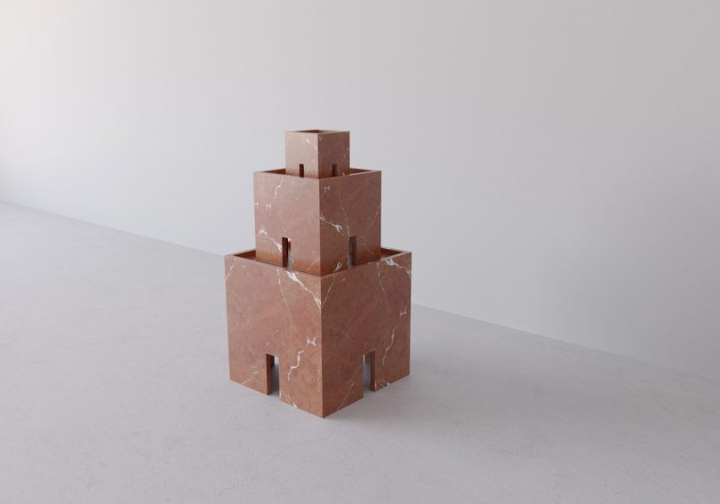stacked terra cotta object