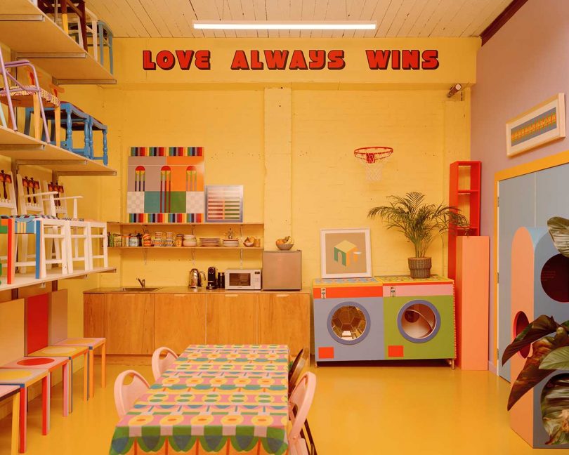 A Colorful Artist Studio Was Designed to Foster Collaboration + Community