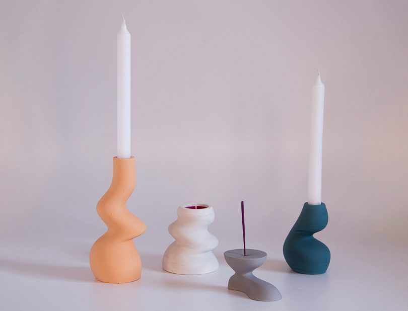 sculptural candleholder