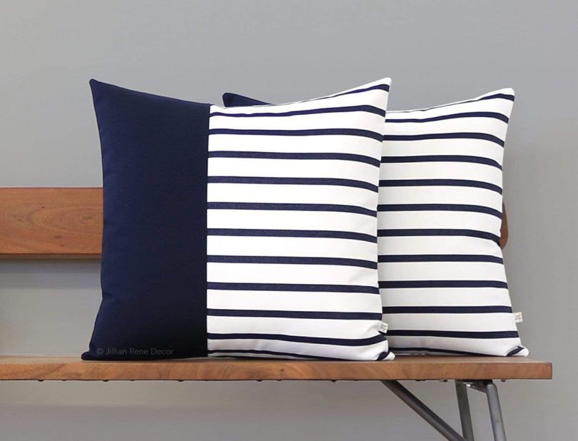 navy pillow