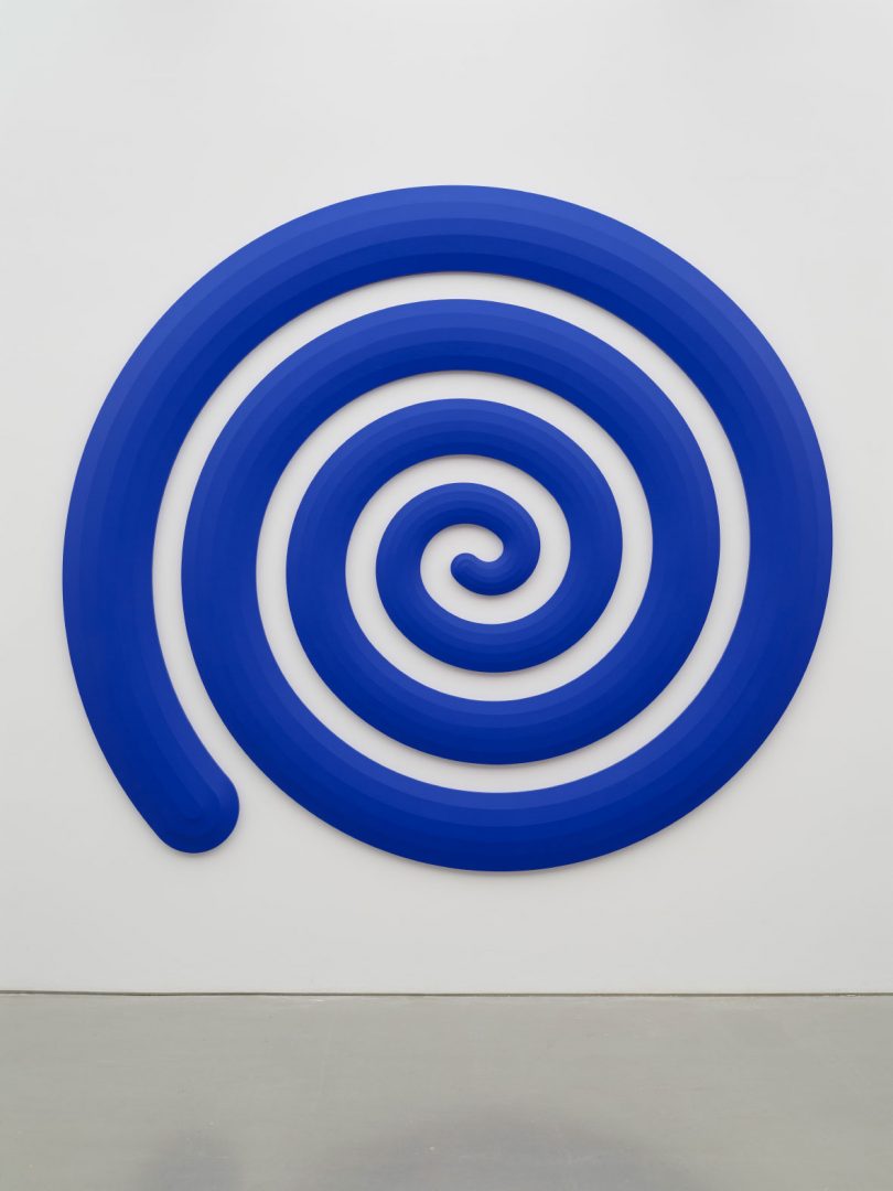 Cuadro espiral azul 